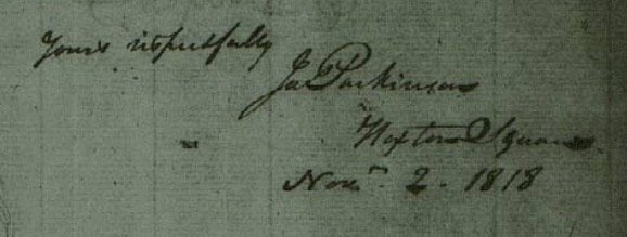 James Parkinson Signature